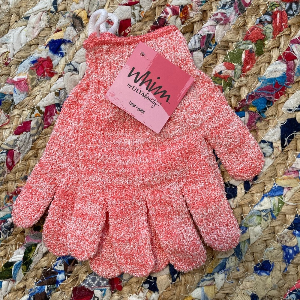 Ulta Beauty Whim Pink Exfoliating Gloves
